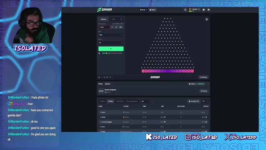 iso_lated playing Slots & Casino - Live Casino Stream