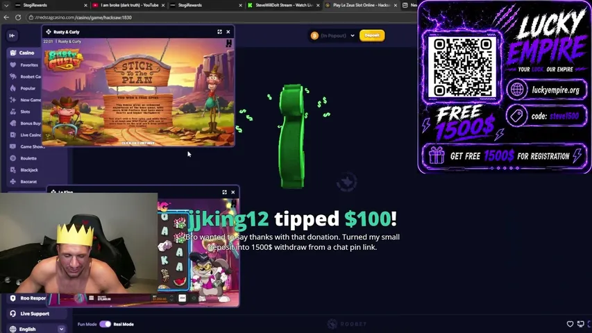 stevewilled2oit playing Slots & Casino - Live Casino Stream