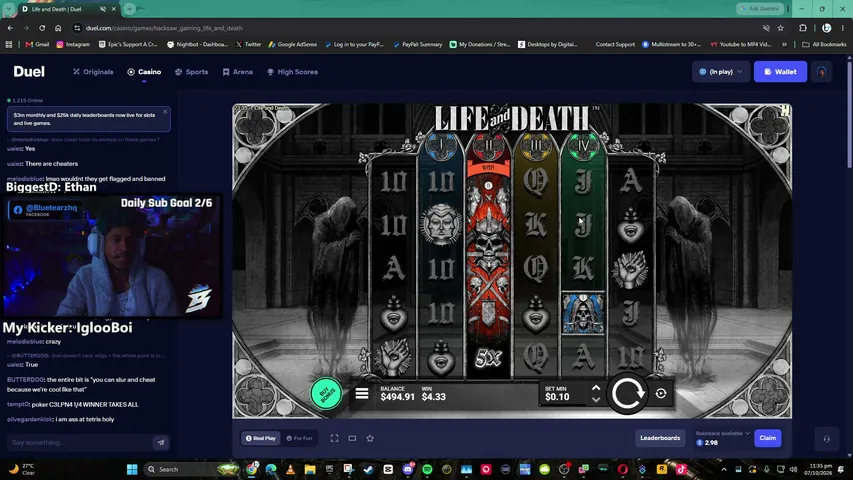 bluetearz playing Slots & Casino - Live Casino Stream