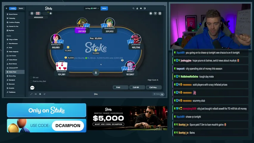 👀STAKE POKER - DCAMPION BOUNTY👀SONS OF EIRE 👀SAY SORRY FOR CURSING🔥!STAKE🤑 TIPS FOR CALLS🤑  !DISCORD