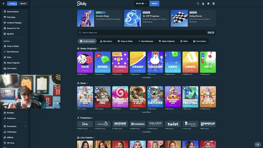 SegIsHollywood playing Slots & Casino - Live Casino Stream