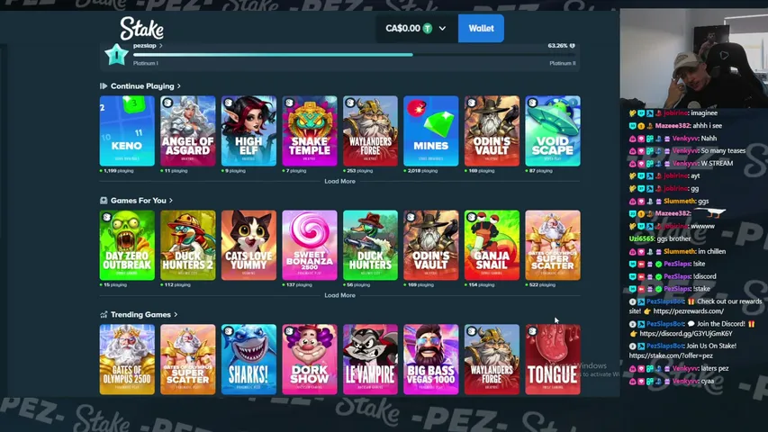 pezslaps playing Slots & Casino - Live Casino Stream
