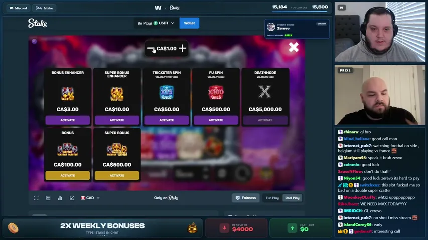 beauspin playing Slots & Casino - Live Casino Stream