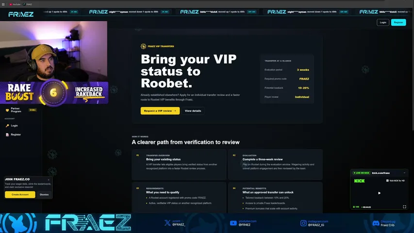 FRAEZ playing Slots & Casino - Live Casino Stream
