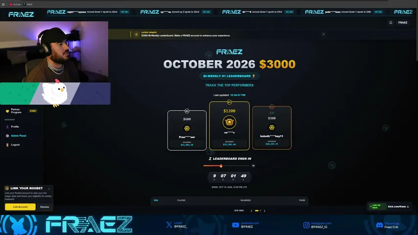 FRAEZ playing Slots & Casino - Live Casino Stream