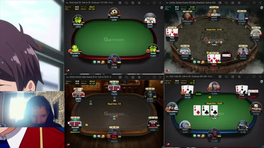 hidim playing Poker - Live Casino Stream