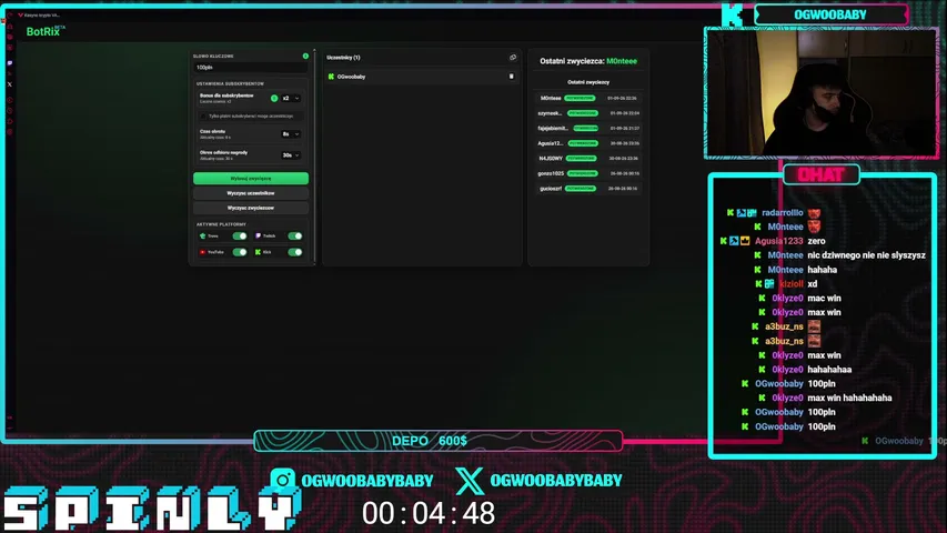 ❗50pln💰co 30min❗Zniszczony miedzynarodowy streamer💀hej❗!spinly !dc !donate