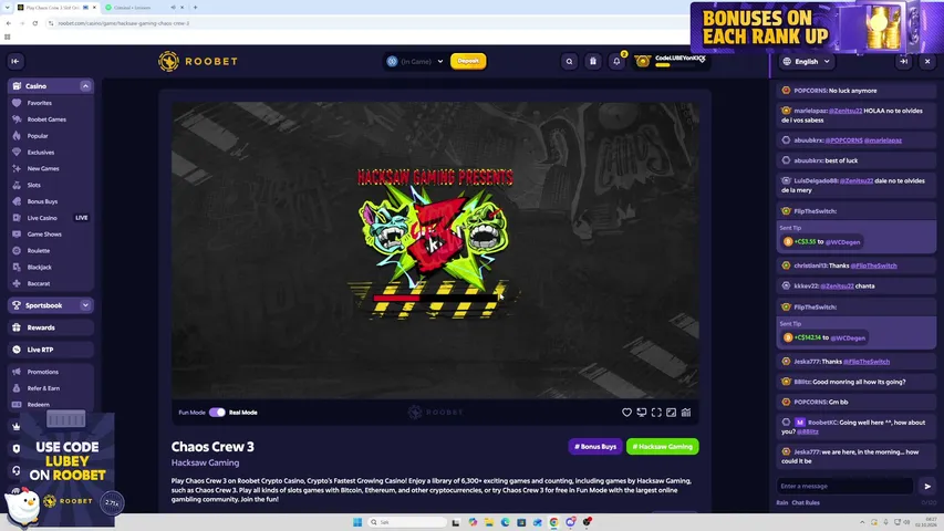codelubey playing Slots & Casino - Live Casino Stream