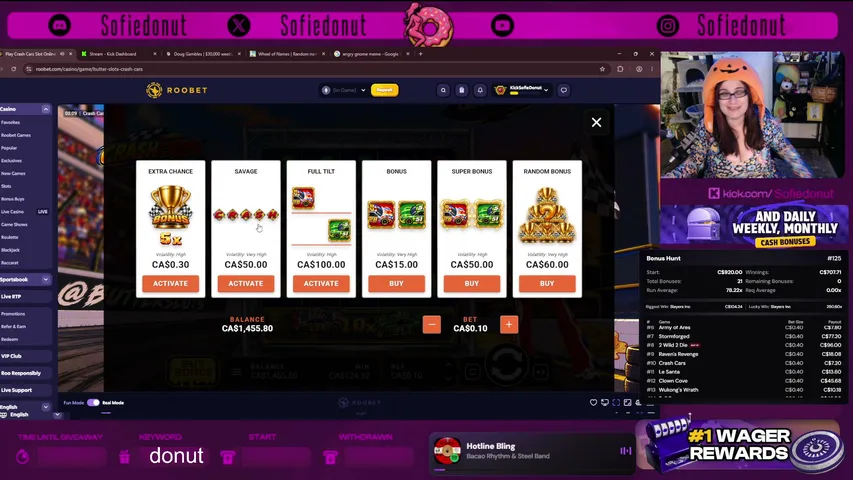 sofiedonut playing Slots & Casino - Live Casino Stream