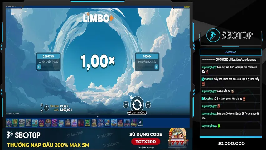 SBOTOP👑STREAM CÙNG TGTX | 💥
GỠ NỢ VÀO BỜ 21.8.2026