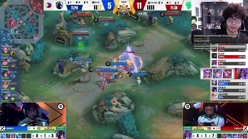 MLBB 1000 STARS GLOBAL MPL PRO JUNGLER 5MAN RANK