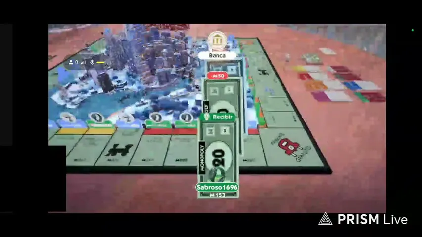 johan1696 playing Monopoly - Live Casino Stream