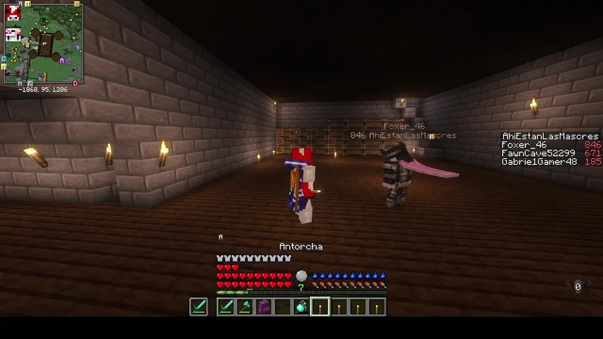 cotorreando en minecraft