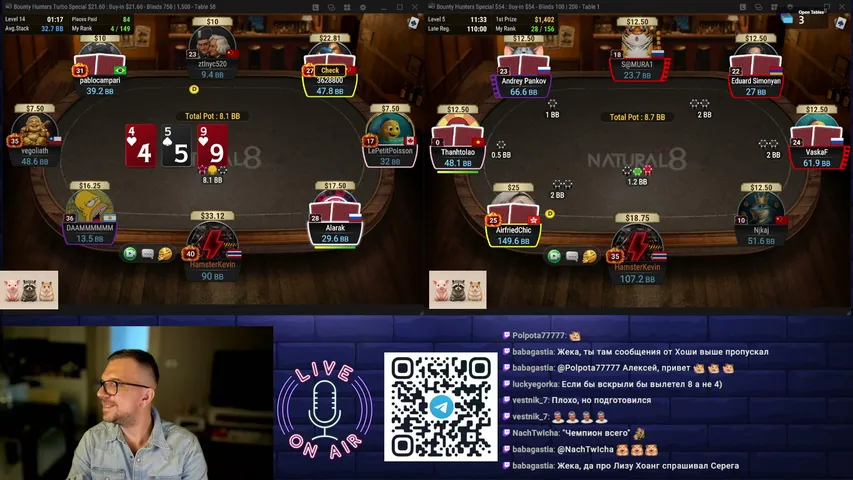 hamsterkevin playing Poker - Live Casino Stream