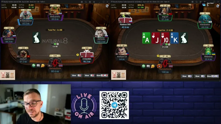 hamsterkevin playing Poker - Live Casino Stream