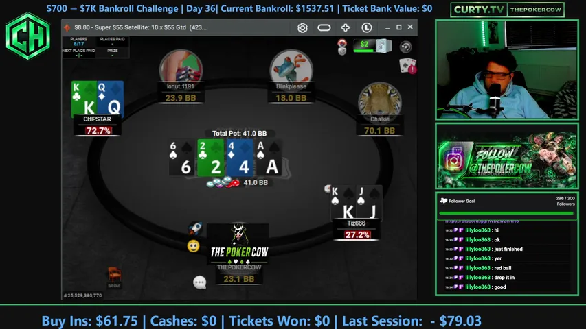 THEPOKERCOW playing Poker - Live Casino Stream
