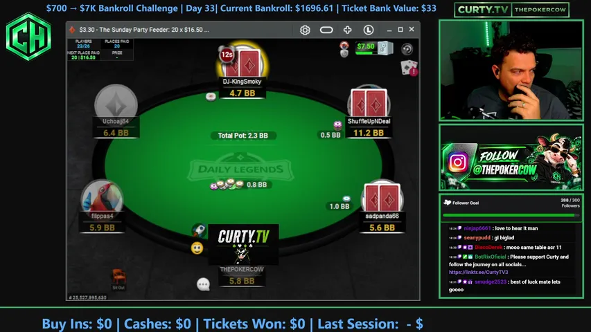 THEPOKERCOW playing Poker - Live Casino Stream