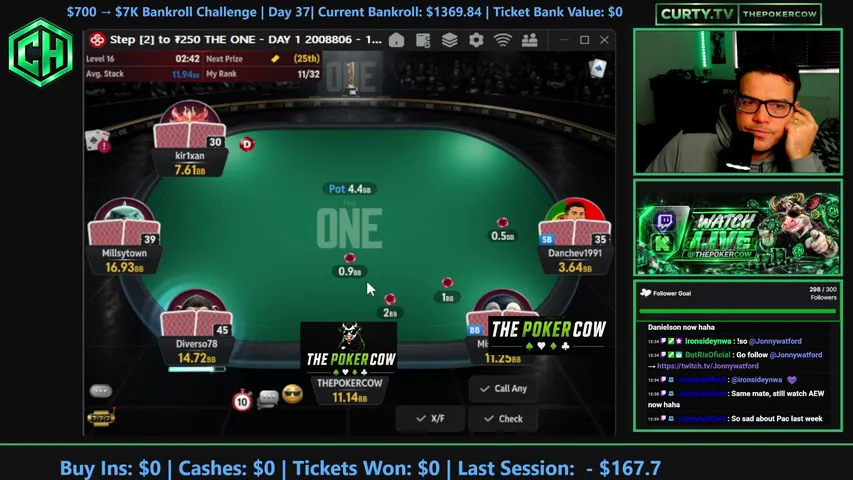 THEPOKERCOW playing Poker - Live Casino Stream