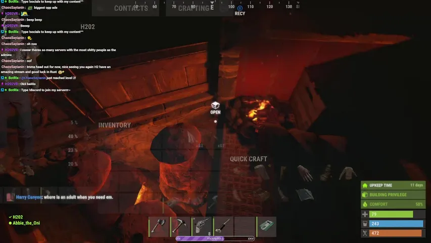 {Mute} 💜Rust PVE Teaching my friend how to play💜 | !discord | !socials | !slots | !roulette