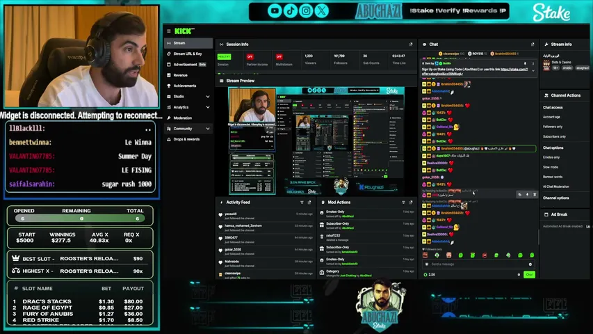 abughazi playing Slots & Casino - Live Casino Stream