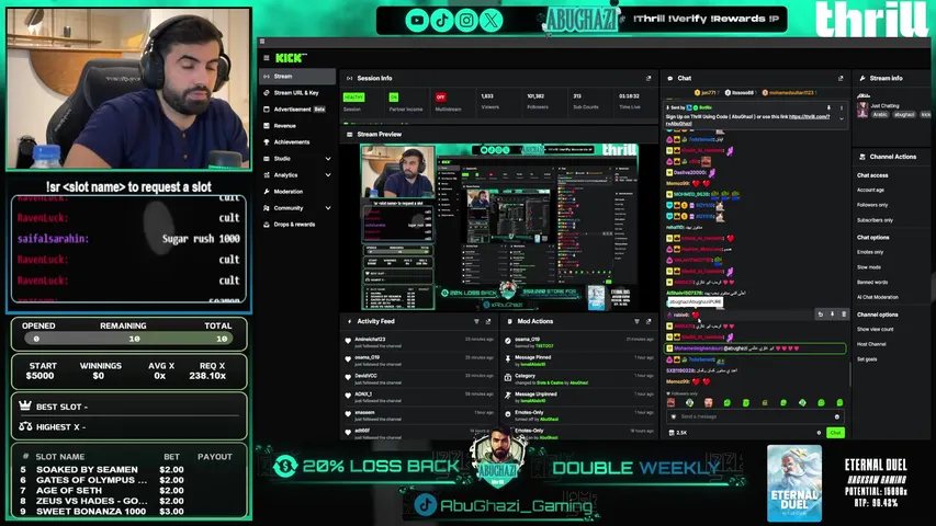 abughazi playing Slots & Casino - Live Casino Stream