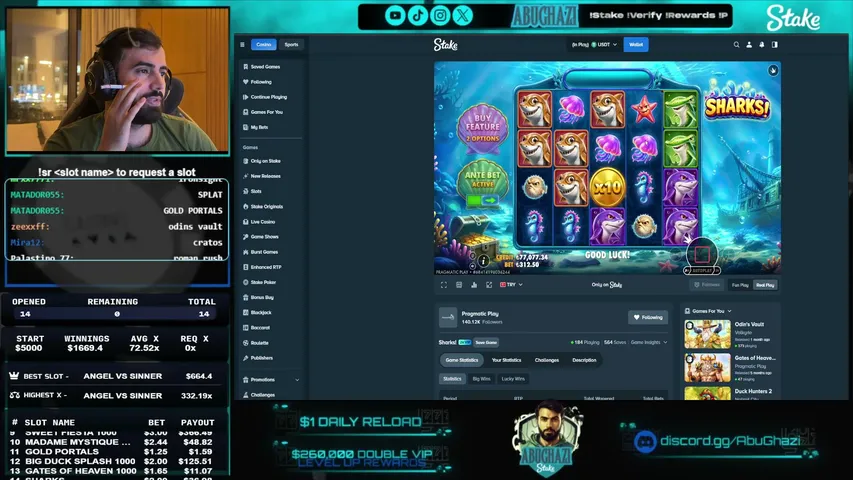 abughazi playing Slots & Casino - Live Casino Stream