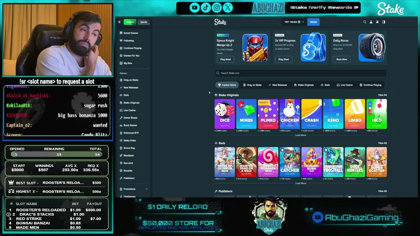 abughazi playing Slots & Casino - Live Casino Stream