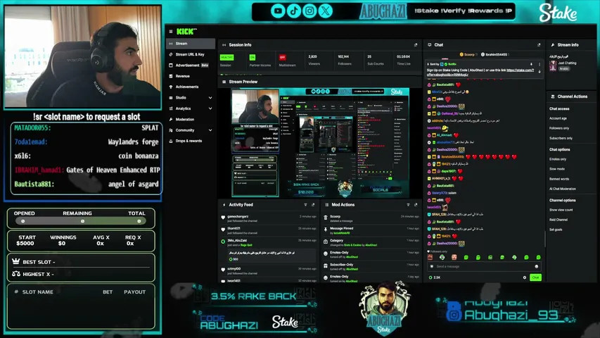 abughazi playing Slots & Casino - Live Casino Stream