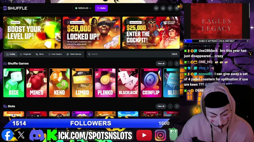 spotsnslots live stream