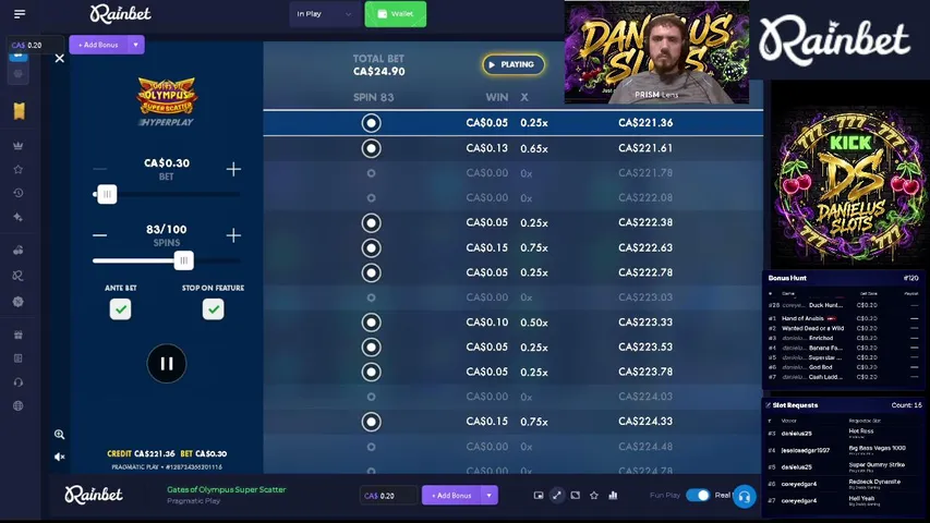 danielus25 playing Slots & Casino - Live Casino Stream