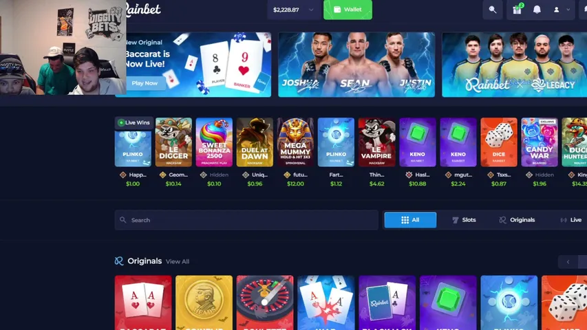 diggitybets playing Slots & Casino - Live Casino Stream