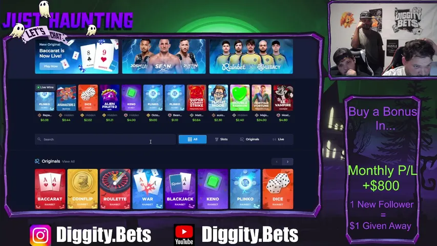 diggitybets playing Slots & Casino - Live Casino Stream