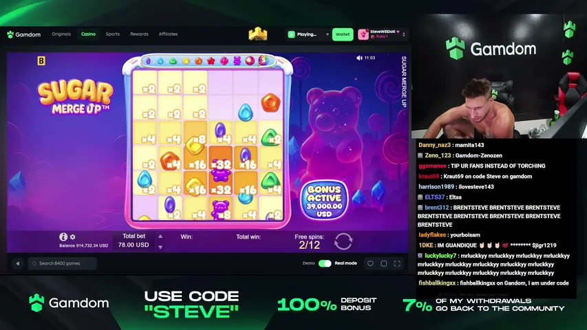 stevewilldoit playing Slots & Casino - Live Casino Stream