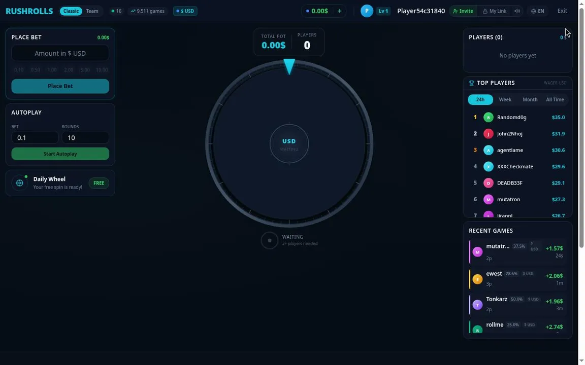 Rushrolls live