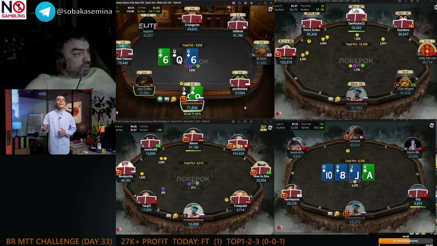 sobakasemina playing Poker - Live Casino Stream