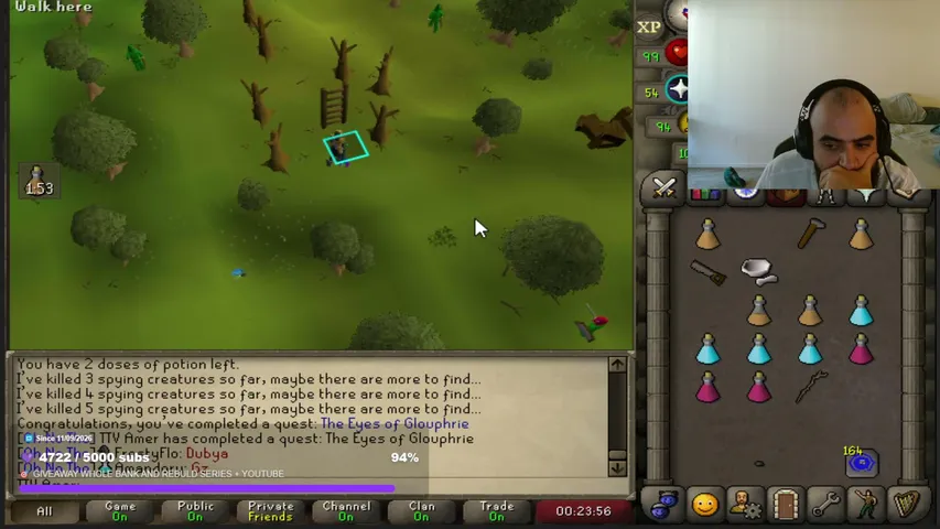 Amer playing Old School RuneScape - Live Casino Stream