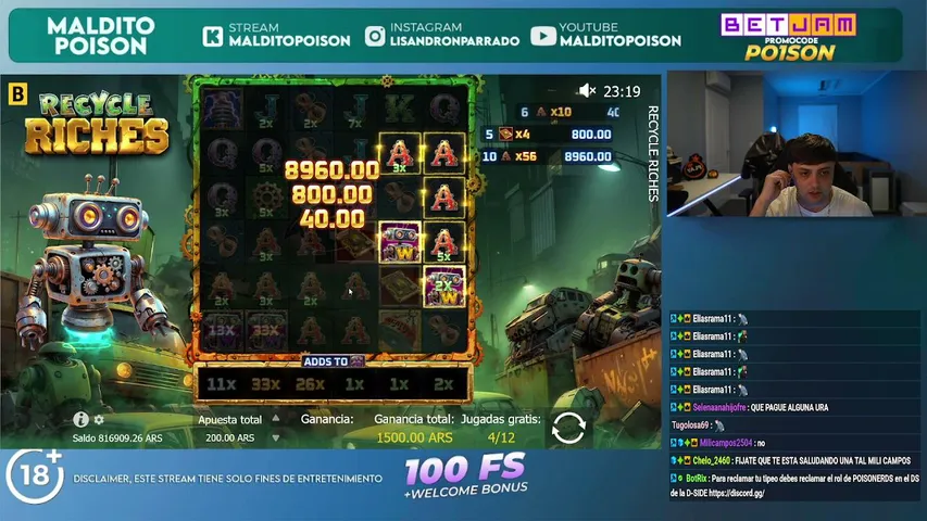 MalditoPoison playing Slots & Casino - Live Casino Stream