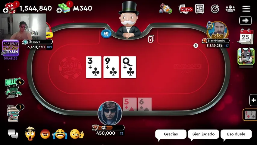 francisdrc playing Monopoly Poker - Live Casino Stream