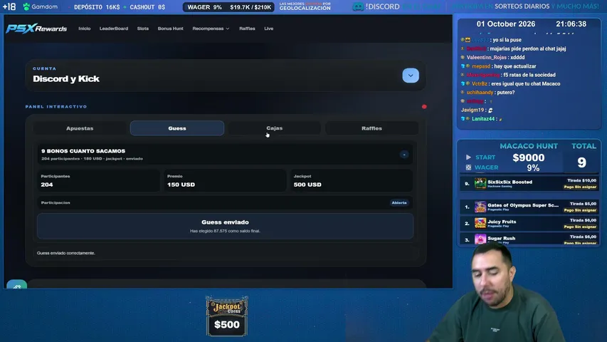 andypsx playing Slots & Casino - Live Casino Stream