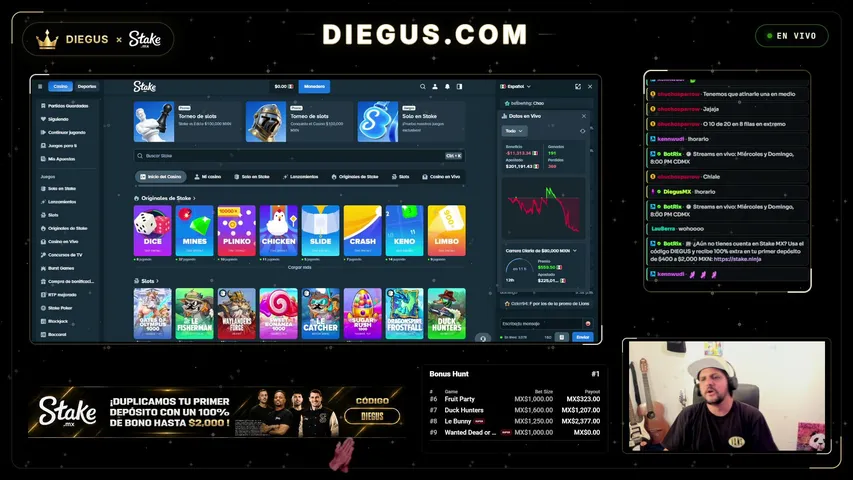 diegusmx playing Slots & Casino - Live Casino Stream
