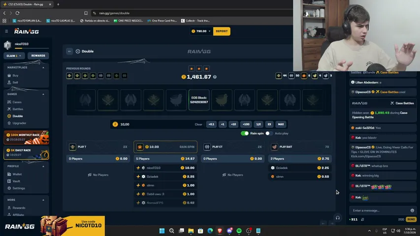 nicotd10 playing Slots & Casino - Live Casino Stream
