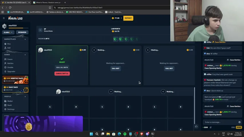 nicotd10 playing Slots & Casino - Live Casino Stream