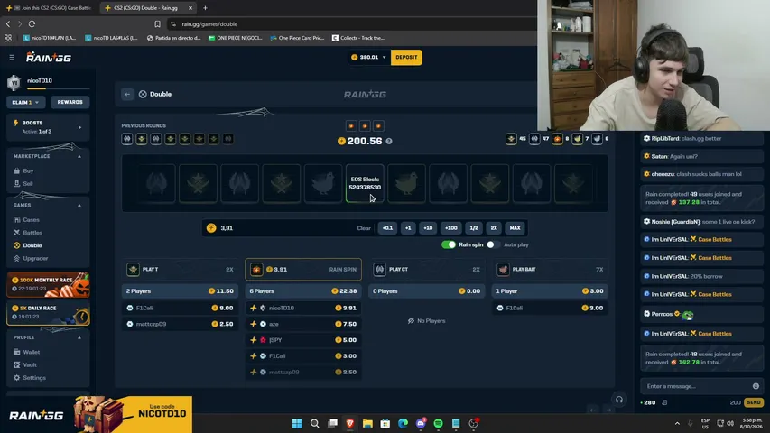 nicotd10 playing Slots & Casino - Live Casino Stream
