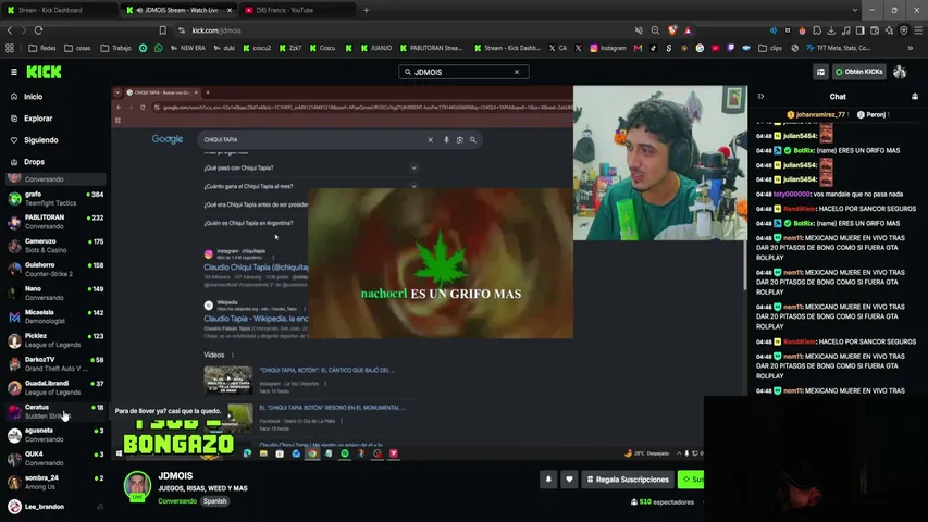 santiicaceres playing Just Chatting - Live Casino Stream