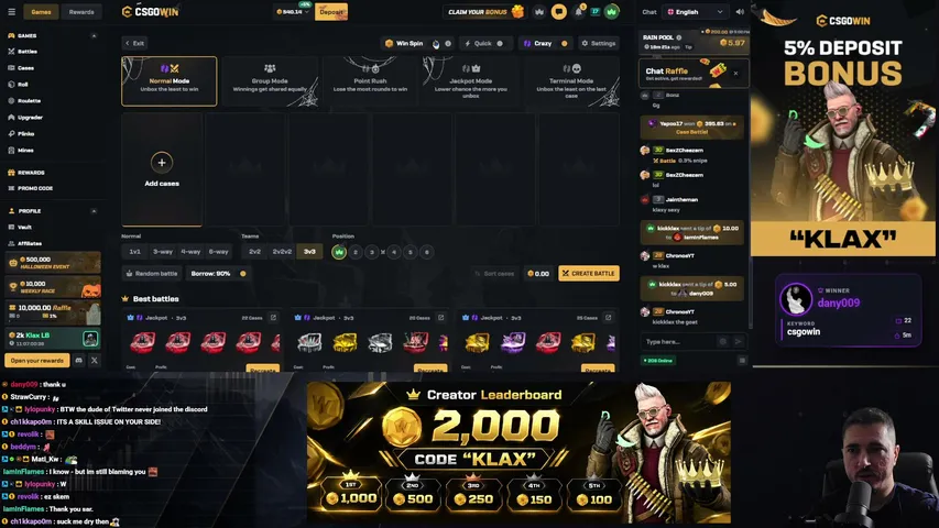 klaxisdope playing Slots & Casino - Live Casino Stream