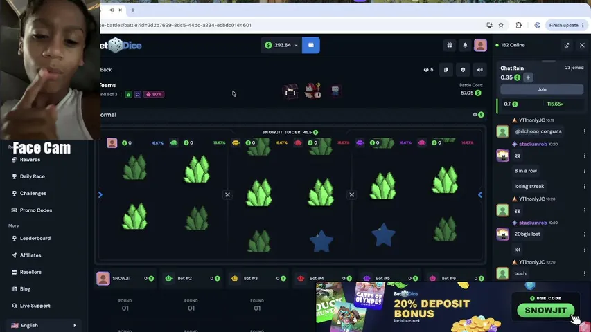 snowjit playing Slots & Casino - Live Casino Stream