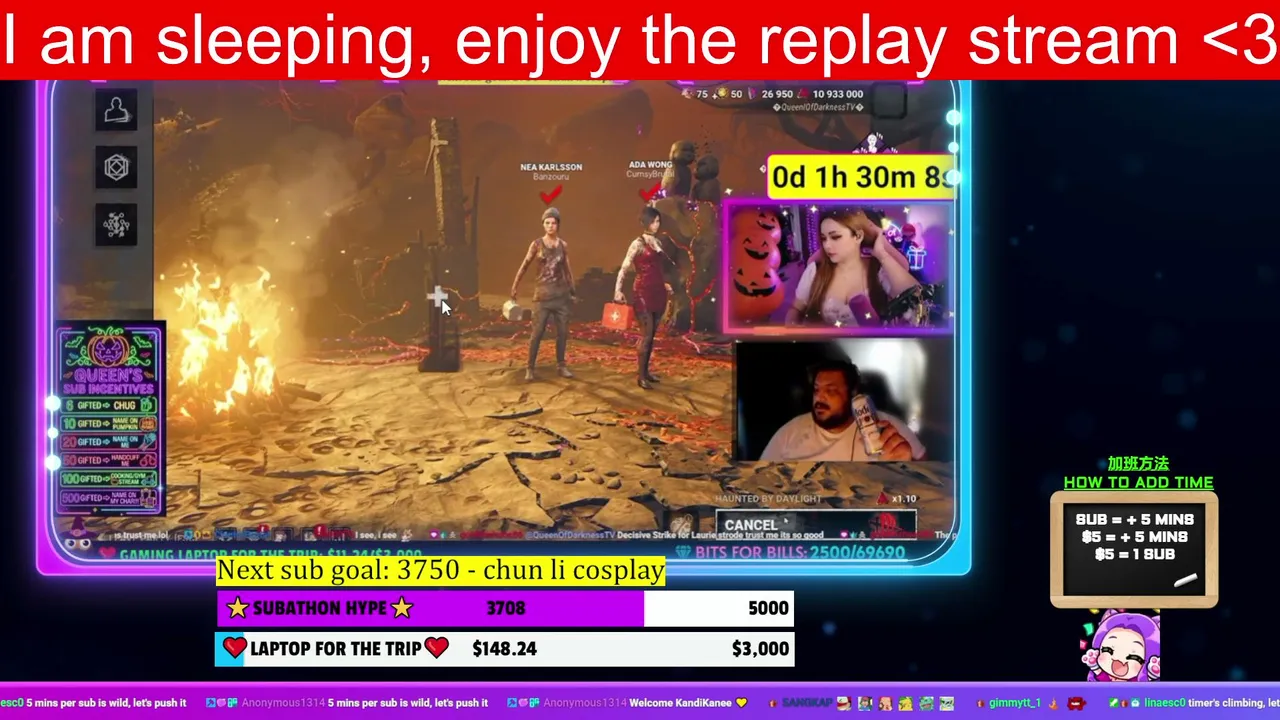 Queenofdarknesstv live stream