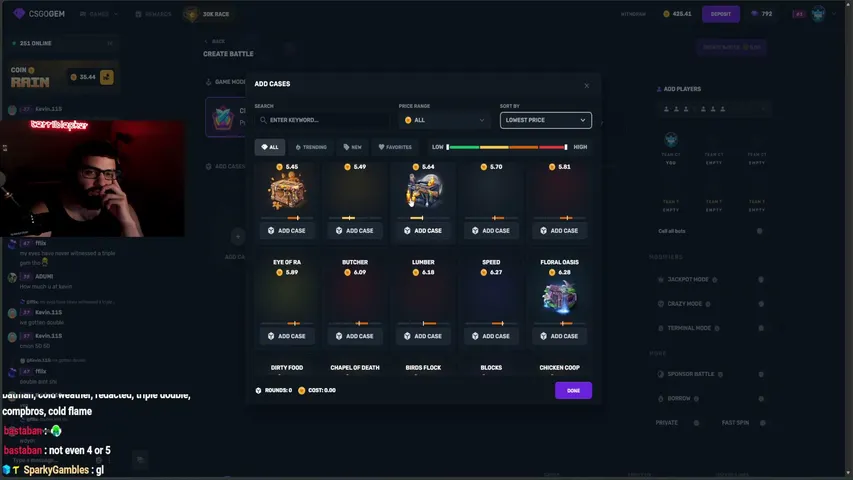 terriblepker playing Slots & Casino - Live Casino Stream