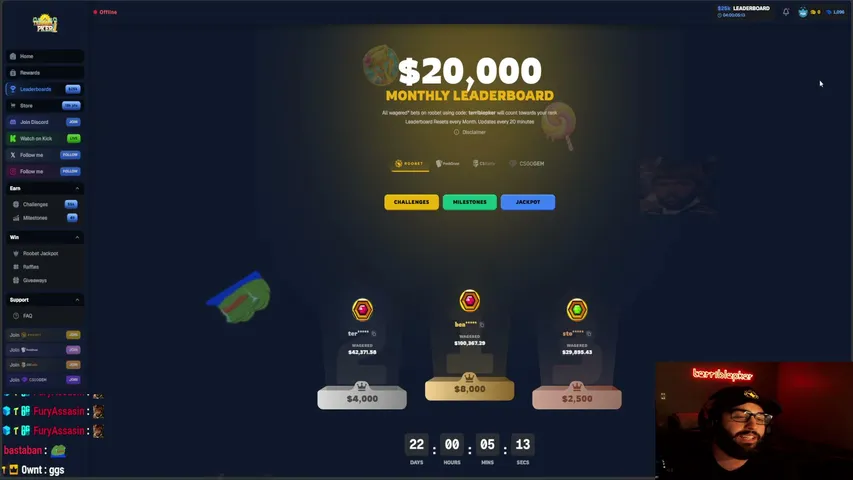 terriblepker playing Slots & Casino - Live Casino Stream