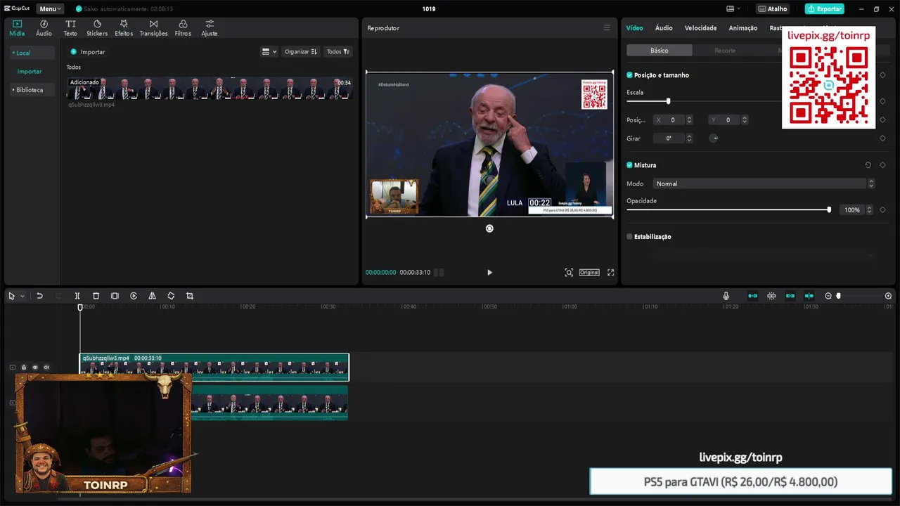 toinrp live stream